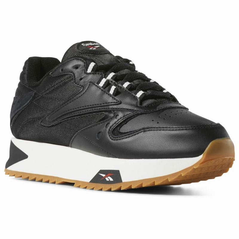 Pantofi Sport Reebok Classic Leather Ati '90s Dama Negrii Romania KZ5862NZ